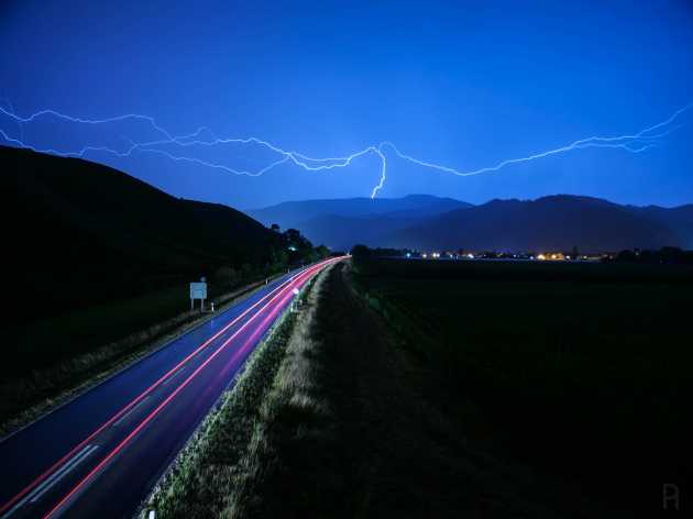 Gewitter über dem Kandel, August 2020